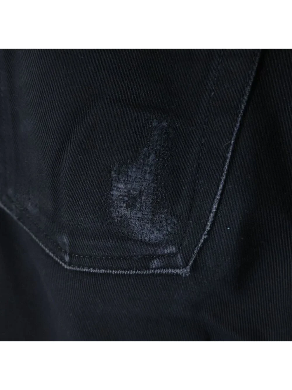 Chrome Hearts Vintage Cross Ball Button Flarenie Denim Pants Black